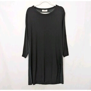 JUCCA Italy sz. S Knee Long Sleeve Sweater Knit Dress Wool Cashmere Minimalist